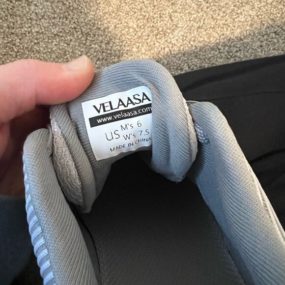 NWOT Velaasa Raptor Grey and Gold Weightlifting Workout Shoes Women's 7.5 - Picture 8 of 8